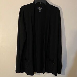 Polo by Ralph Lauren Black Open Front Cardigan